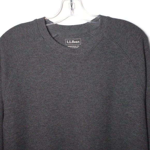 L.L.Bean Men's Crewneck Sweater Gray Medium - Picture 5 of 8